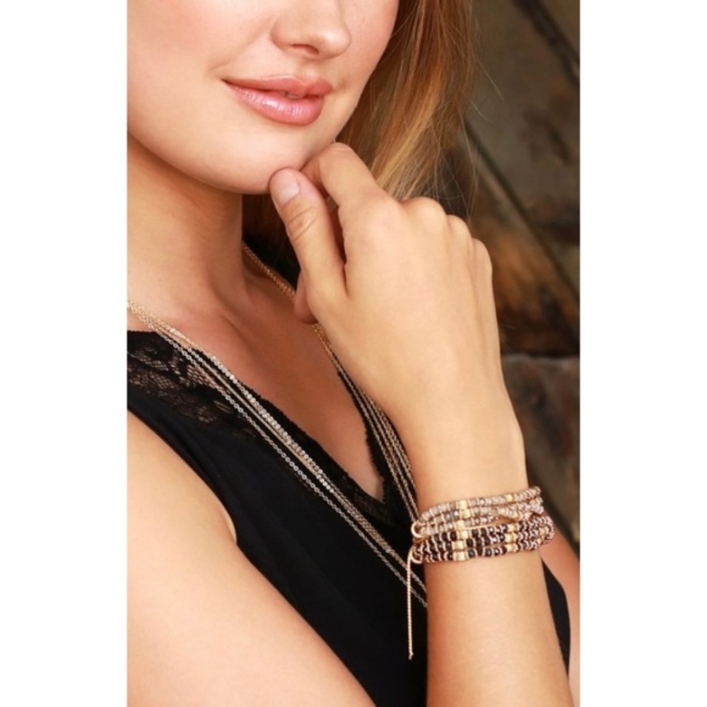Blue Bead Bracelet
